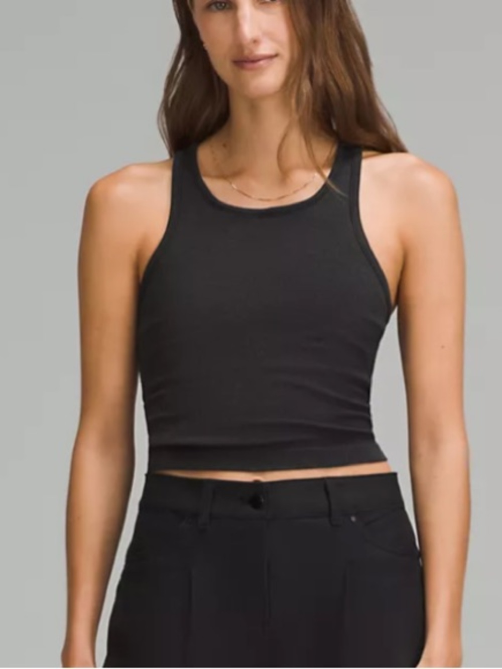 Lululemon Ebb to Street Cropped Racerback Tank Top